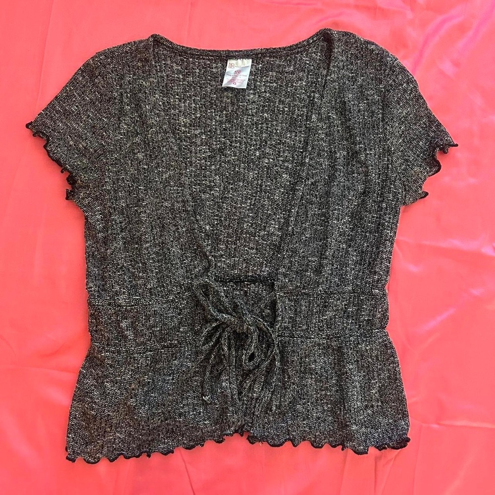 Black Textured no boundries cardigan